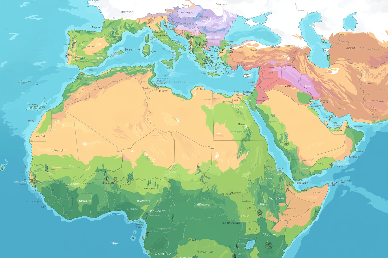 خريطة الدول العربية