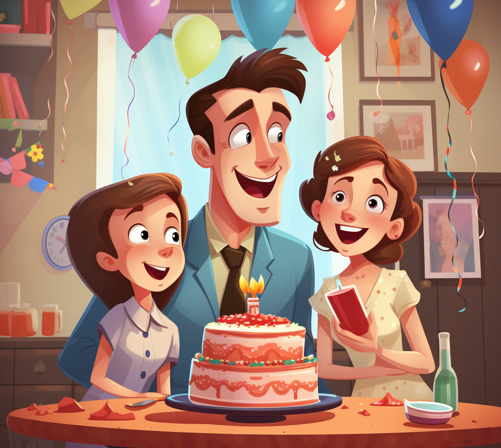 عائلة تحتفل بعيد الميلاد