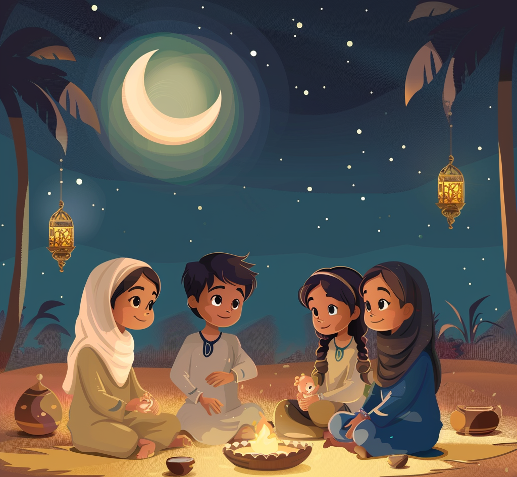 اطفال يسهرون في رمضان