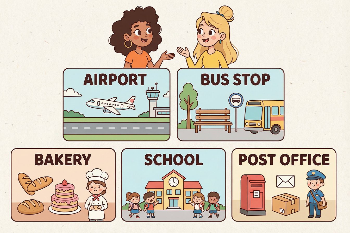 أسماء الأماكن بالإنجليزية