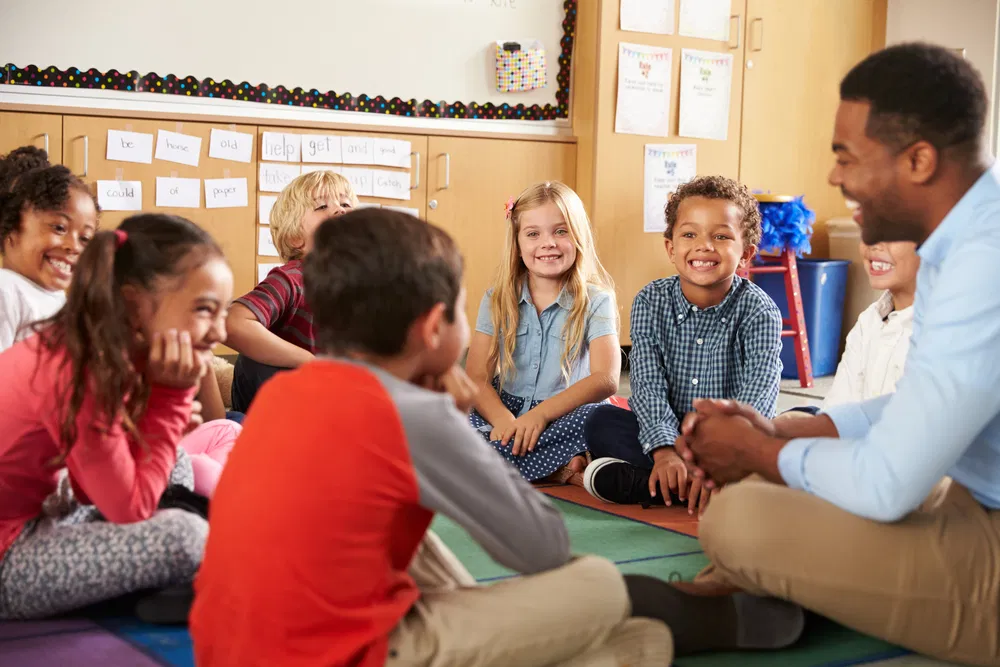 Children learning and having fun