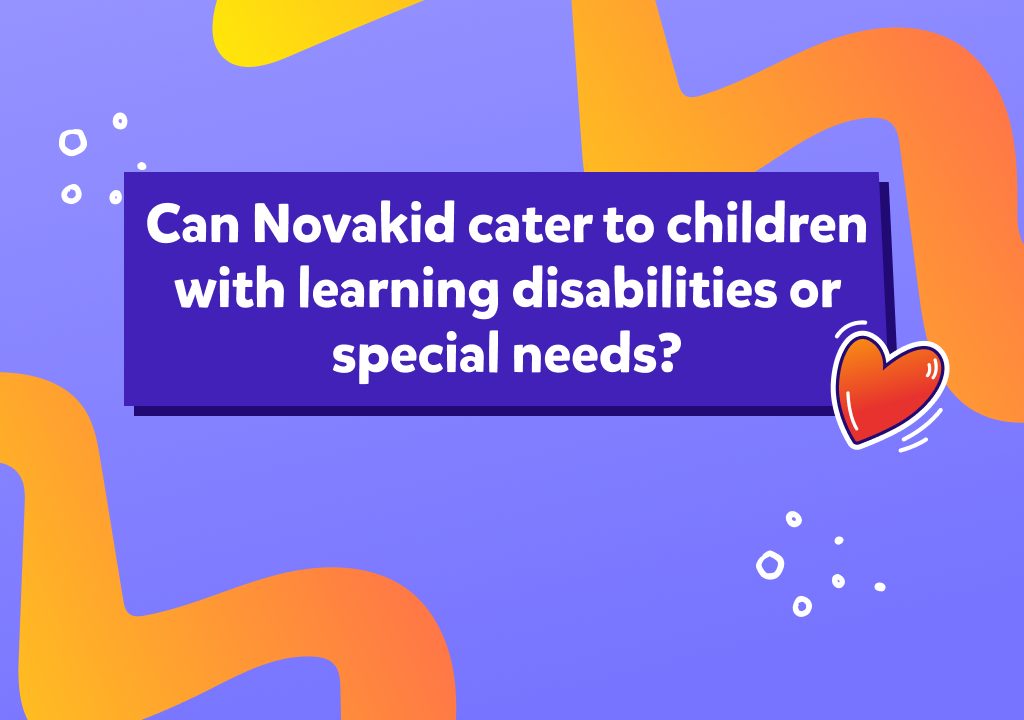 How does Novakid’s support children with learning difficulties?