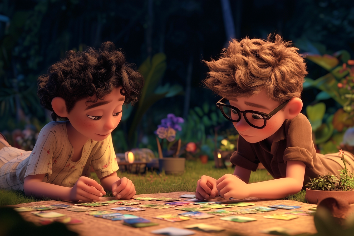 Kinder lernen Englisch spielerisch mit Memory