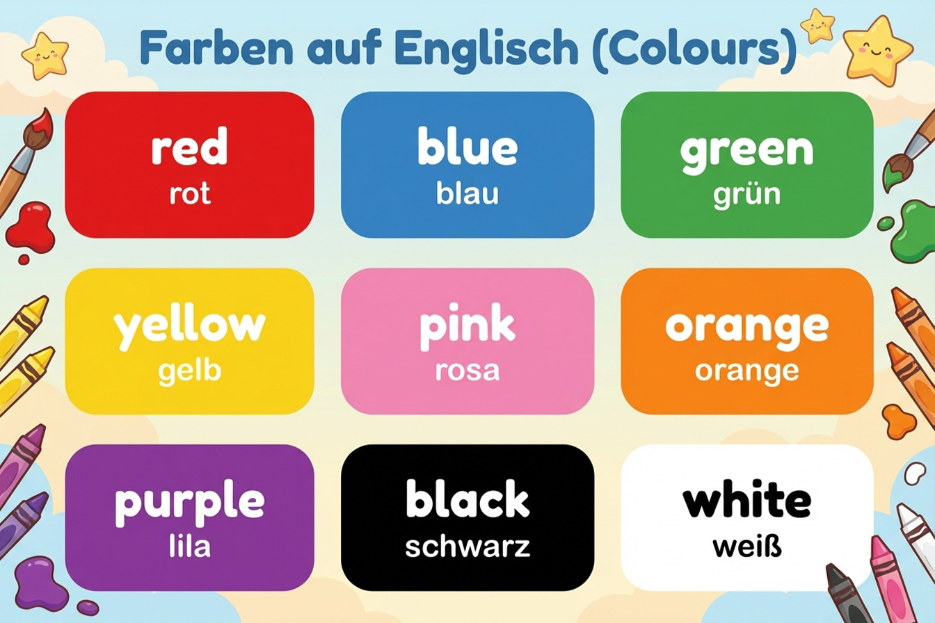 Farben lernen auf Englisch