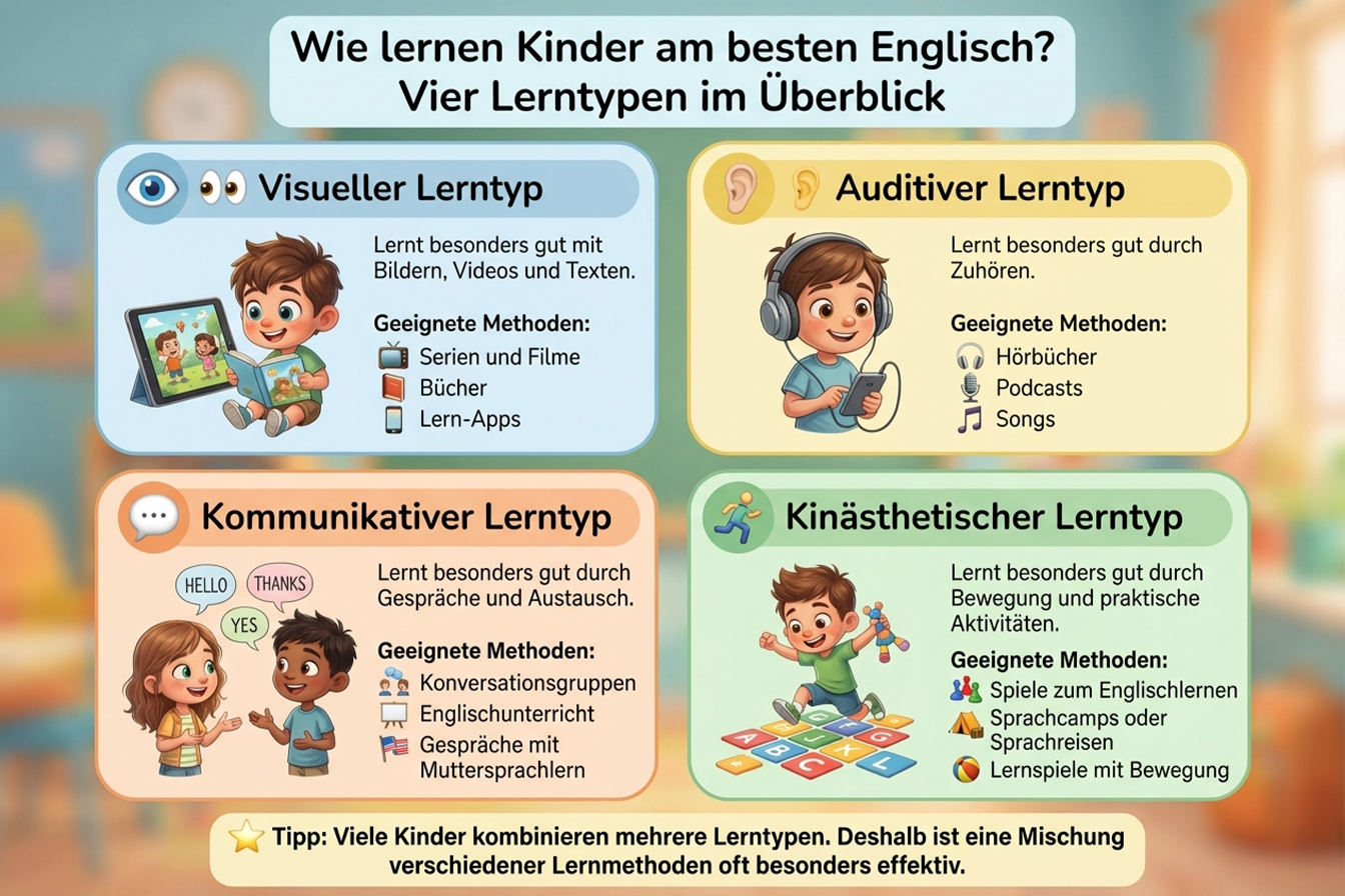 Infografik: Lerntypen - wie lernen Kinder?