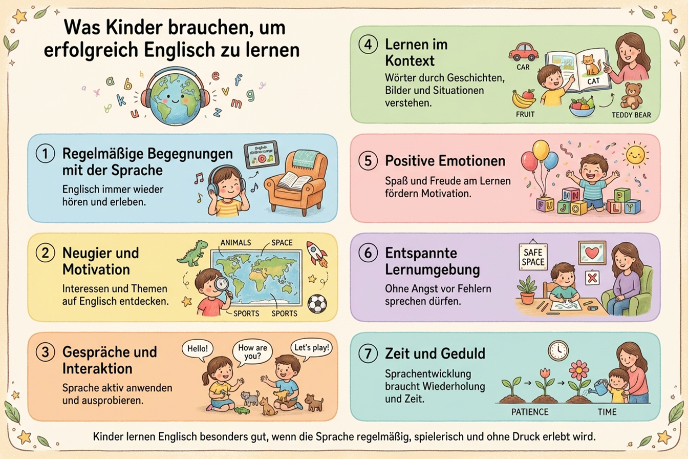 Wenn Kinder Englisch lernen: Was brauchen sie?