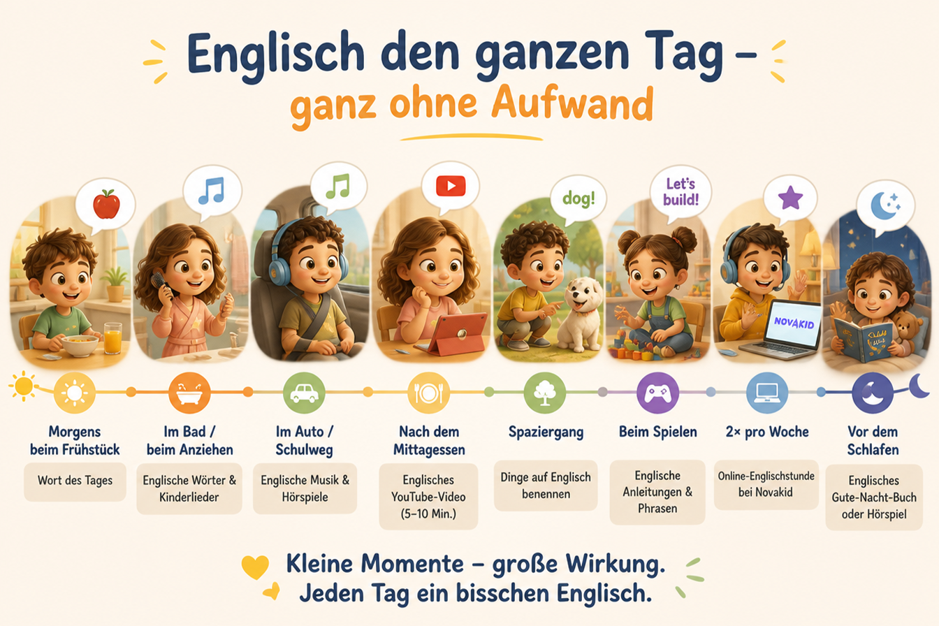 Englisch lernen mit Kindern zuhause- 20 Tipps