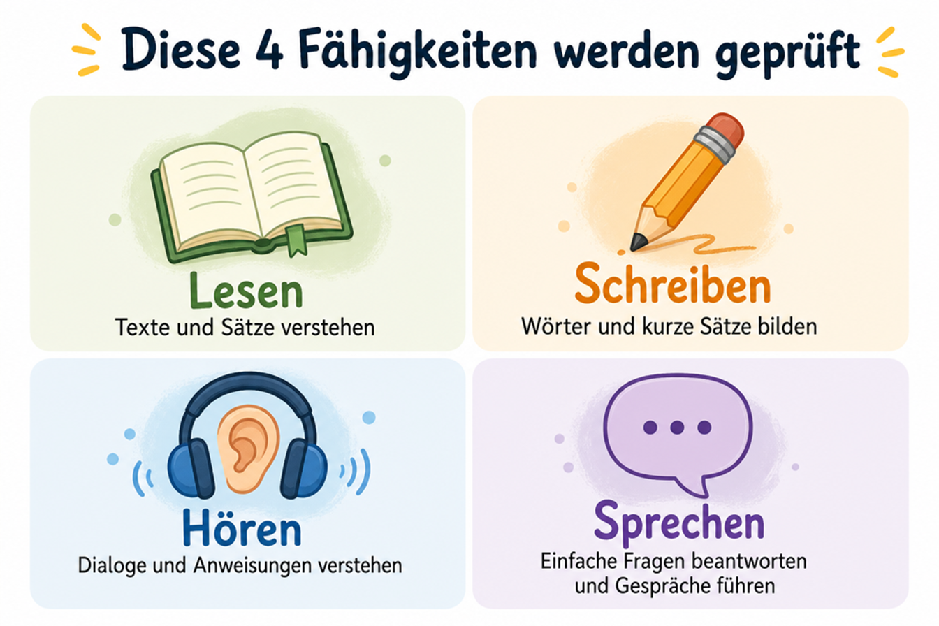 Englischprüfung Kinder vorbrereiten – was wird geprüft?