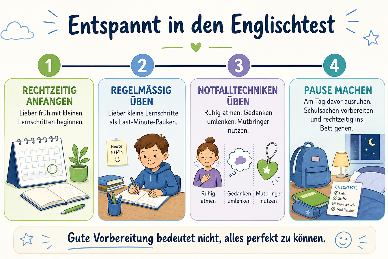 Wie Kinder sich entspannt auf eine Klausur vorbereiten und Schulstress vermeiden können