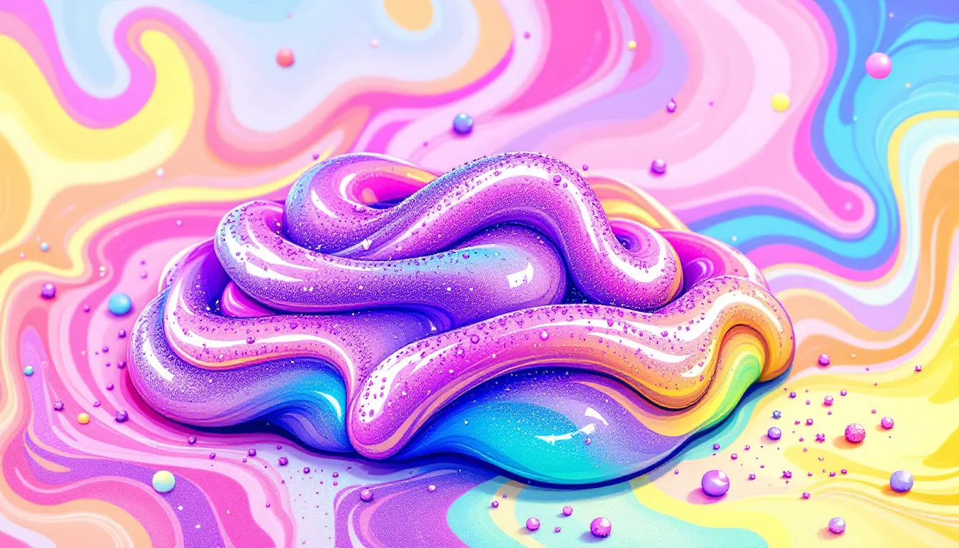Slime con purpurina