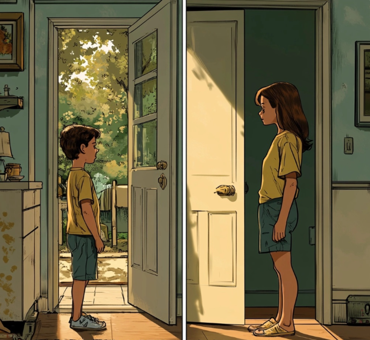 Un niño pidiendo permiso a su madre para hacer algo