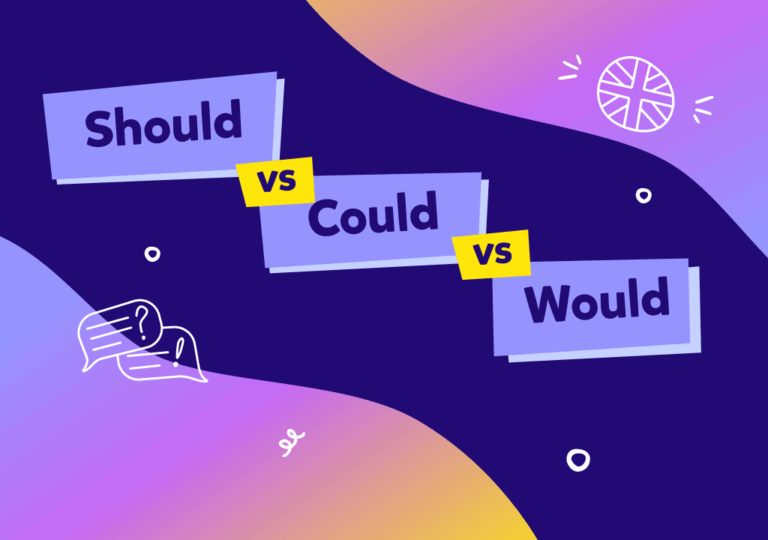 Cómo utilizar should, could, would en inglés correctamente