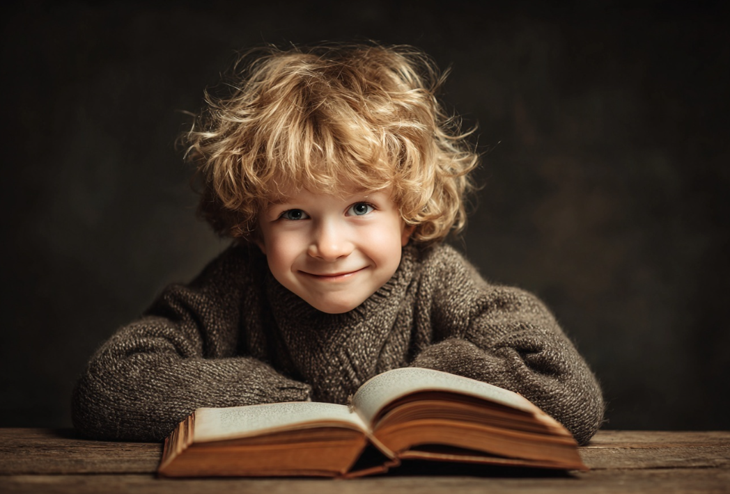 Un niño aprendiendo el present perfect continuous en inglés