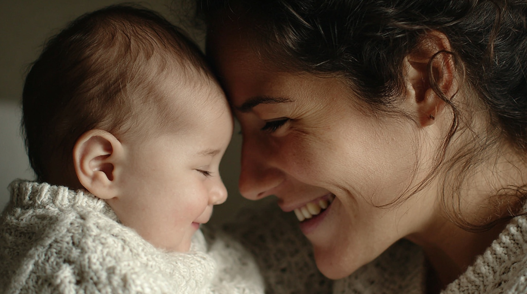 Una madre con su bebé