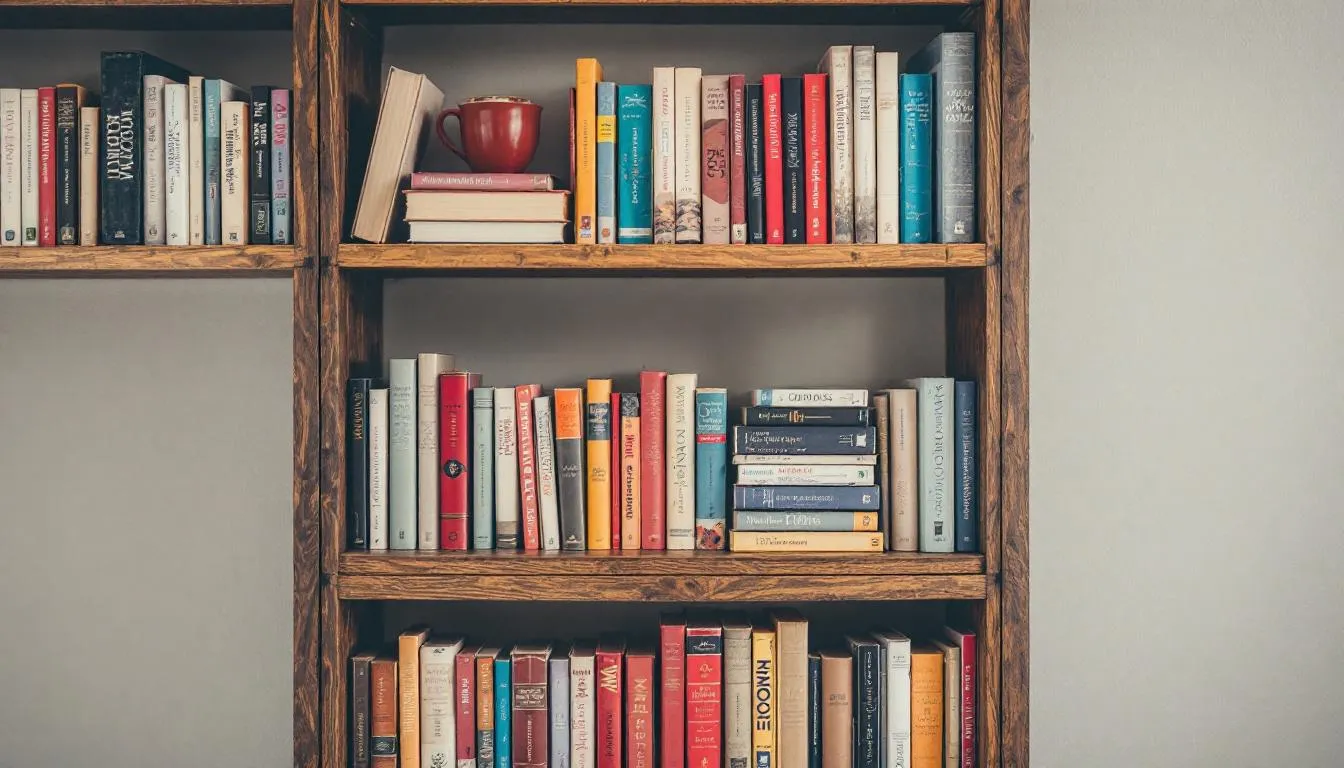 Una estantería llena de libros