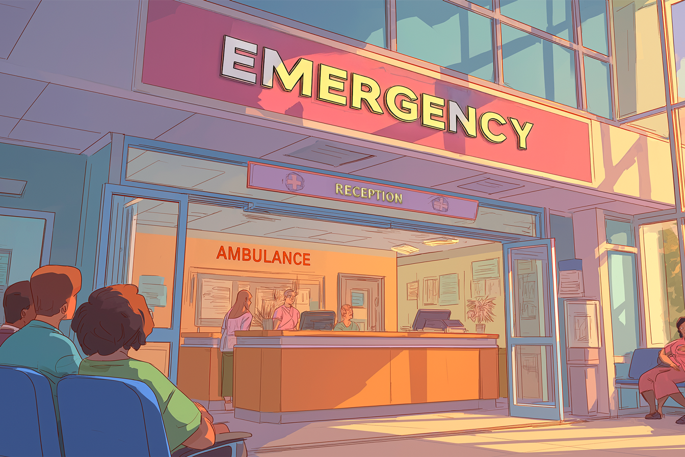 Una imagen de una sala de emergencias