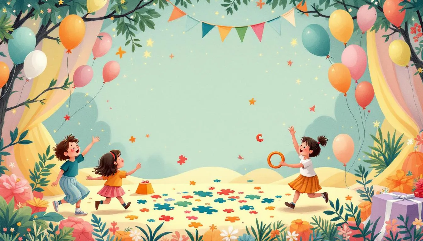 Imagen animada de niñas jugando.