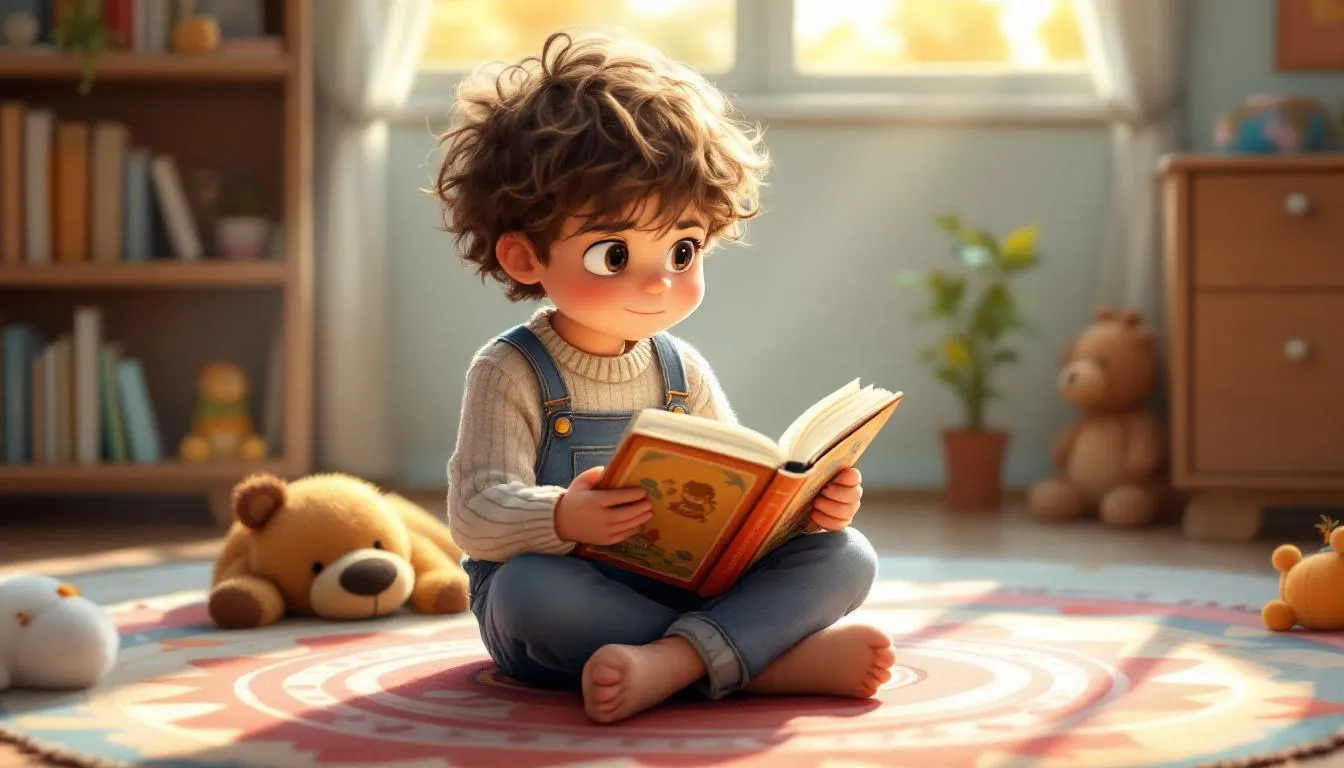 Un niño leyendo