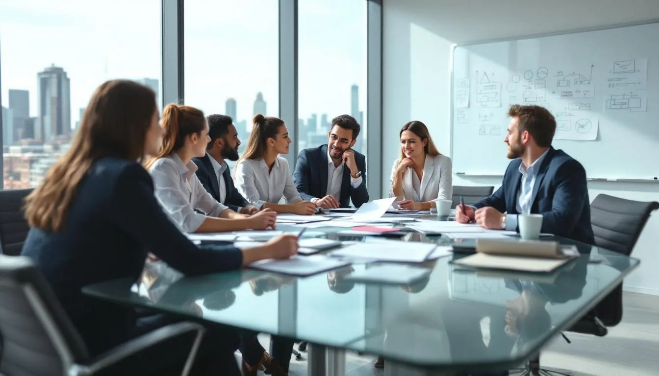 Una reunión de trabajo