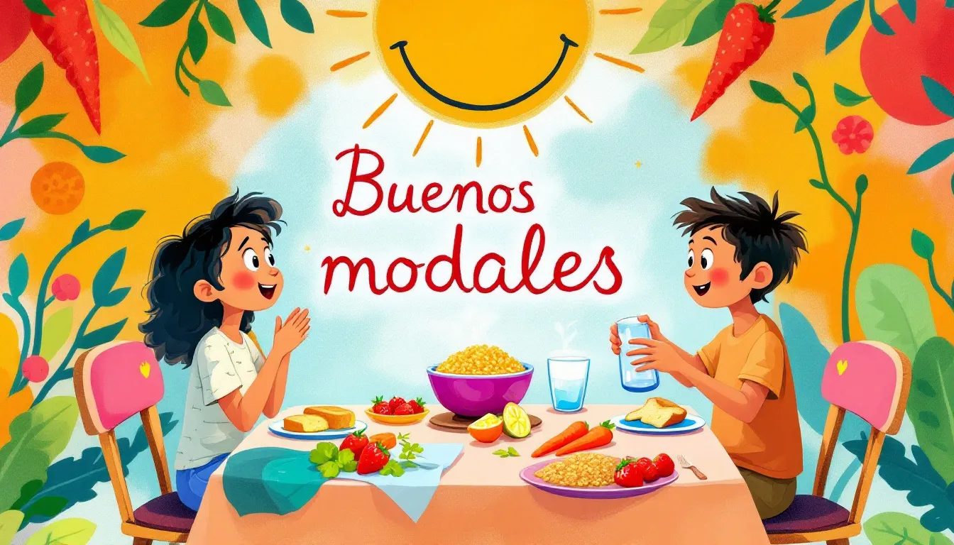 Dos personas comiendo saludable en torno a una mesa