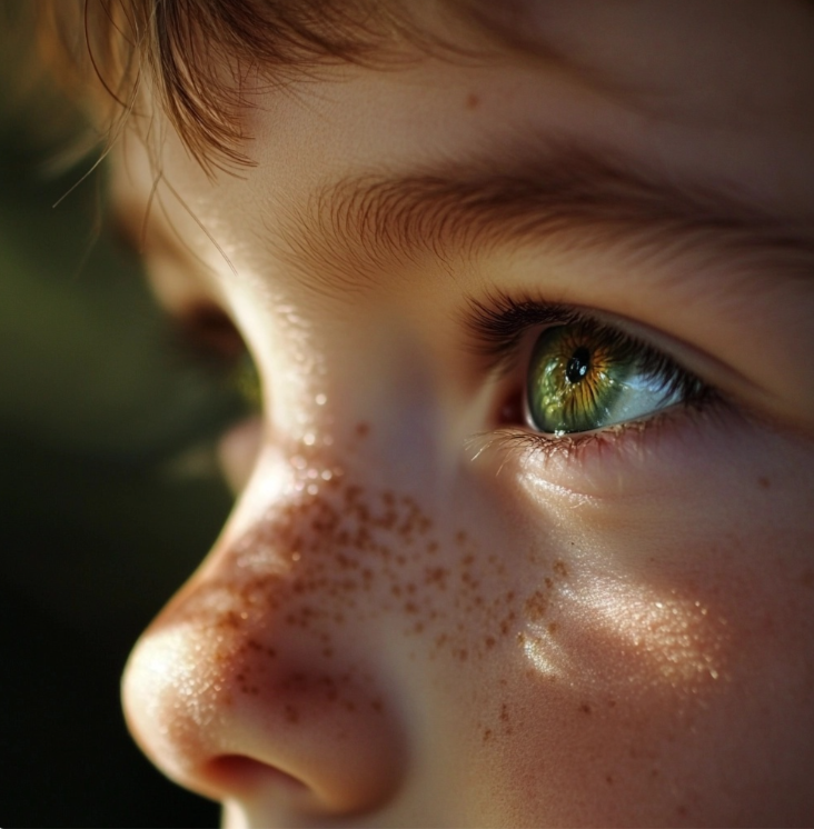 El ojo de un niño