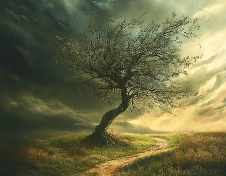 Un árbol sin hojas