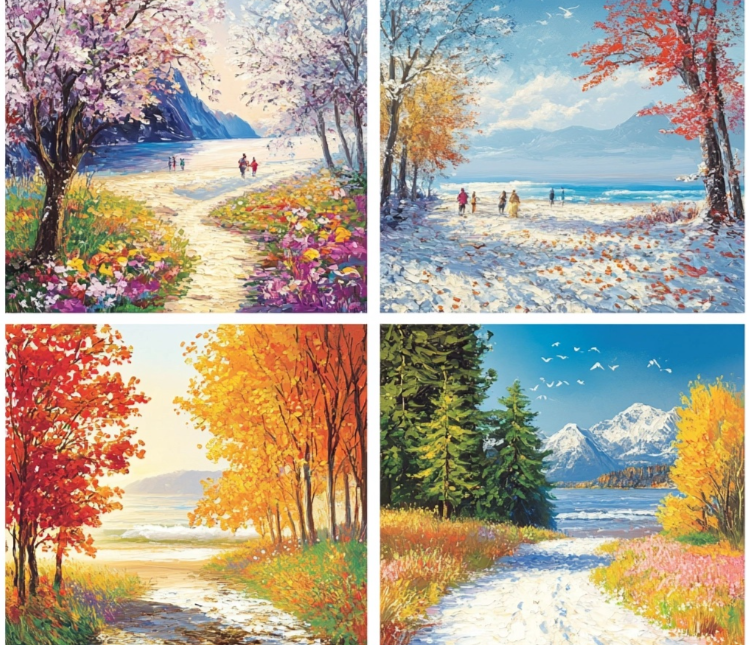 Una ilustración del invierno