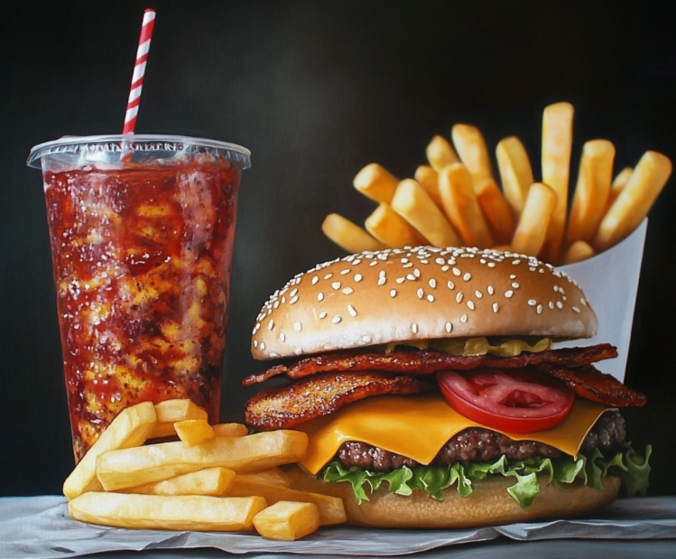 Una imagen que representa la fast food