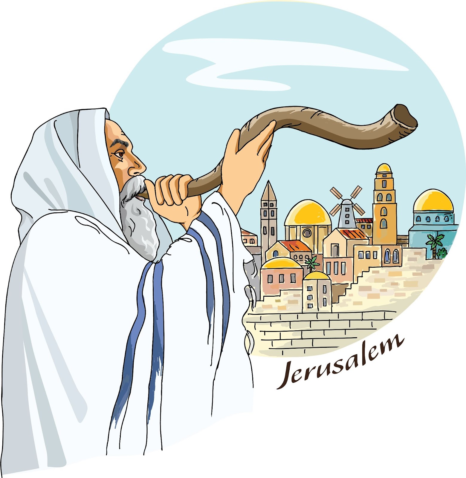 תקיעת שופר בראש השנה.