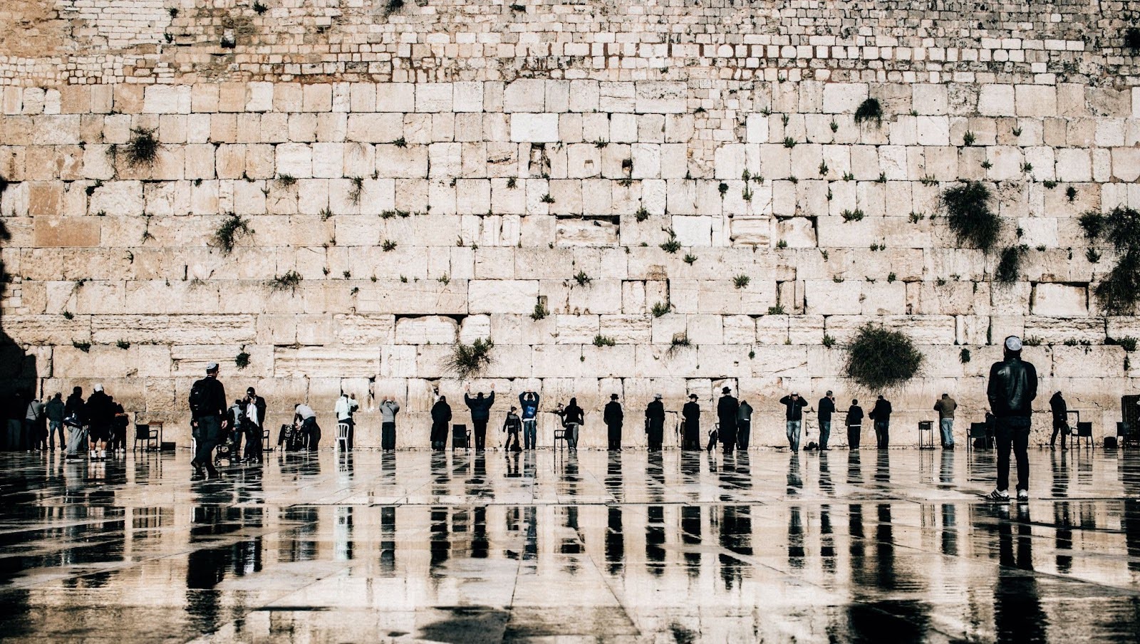ברכת הגשם הראשון בכותל המערבי