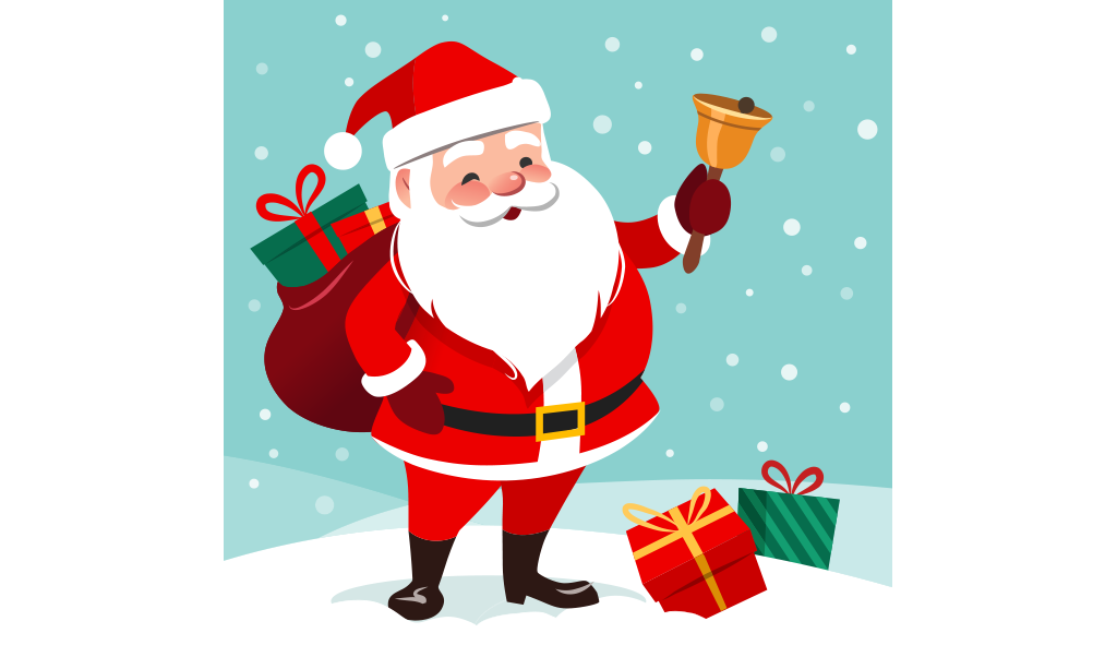 babbo natale sorridente