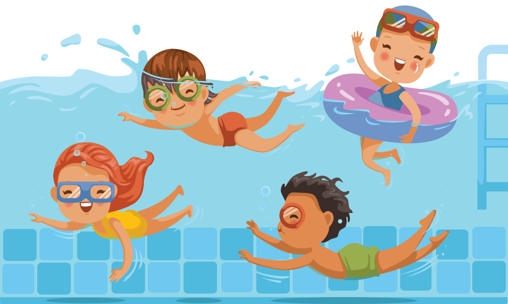 bambini-nuotano-in-piscina