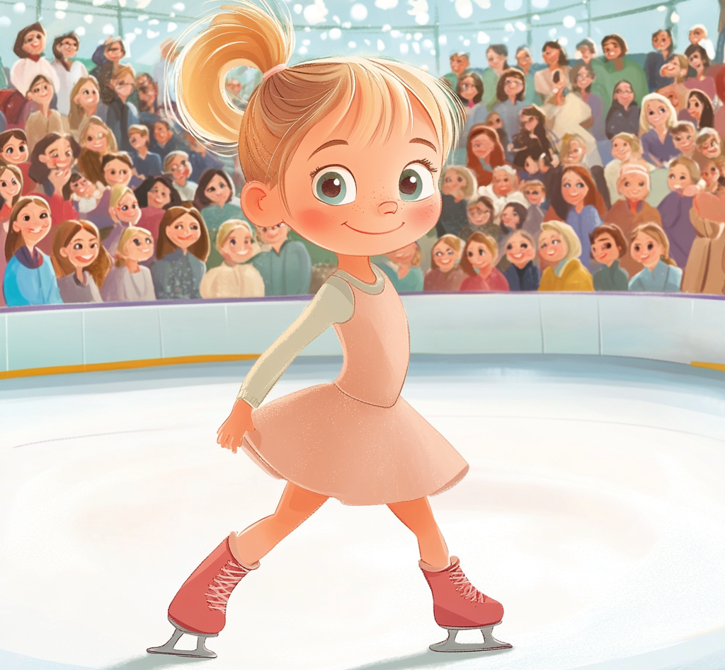 Pattinaggio artistico sport bambina