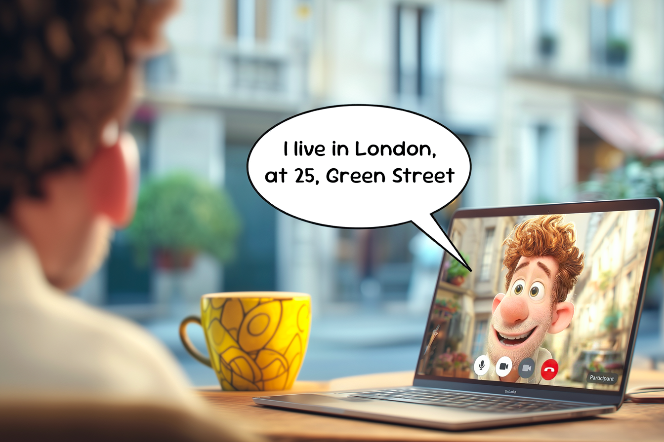 Un ragazzo dice a un suo amico: I live in London, at 25, Green Street (uso delle preposizioni inglesi negli indirizzi)
