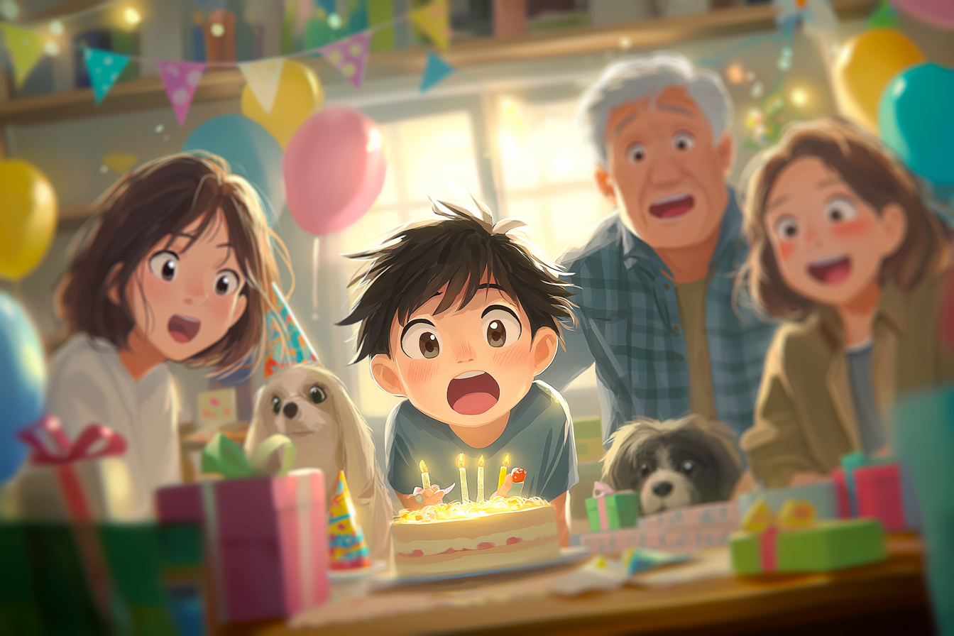 家族や友達と楽しく祝う誕生日