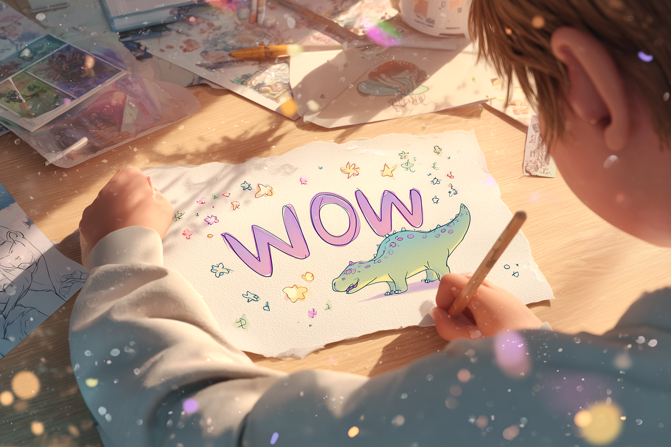 感嘆詞を絵で表現