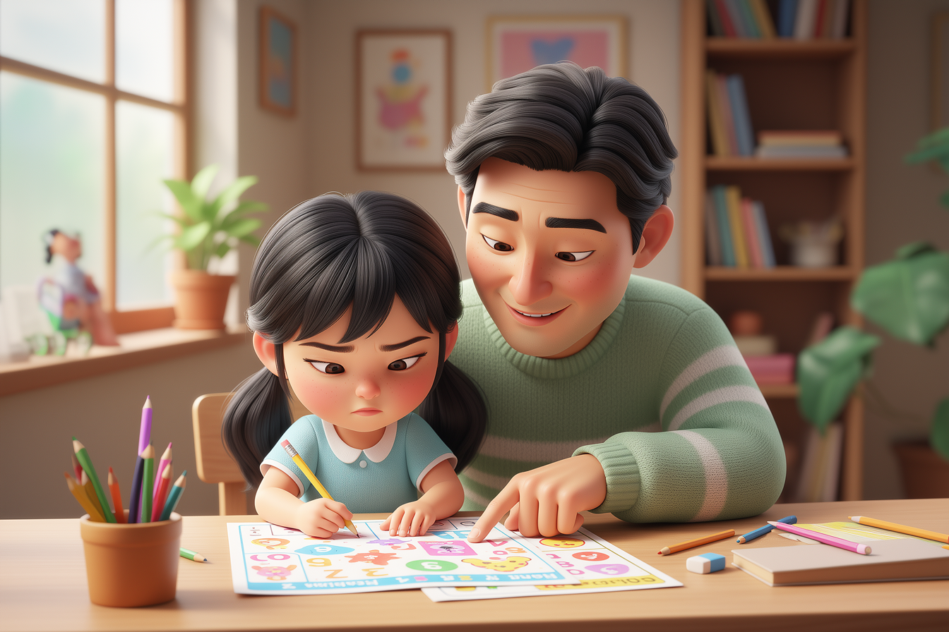 親子でワークシートを活用