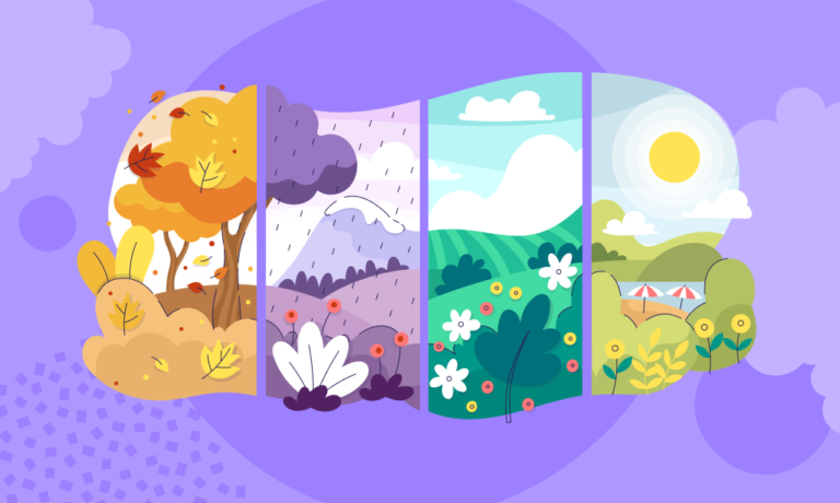 Pory roku po angielsku (seasons in English)