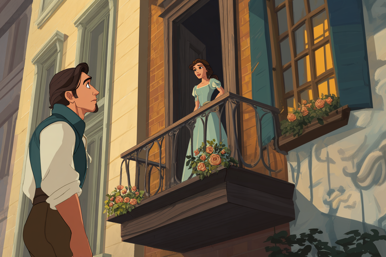 Scena balconului din Romeo și Julieta