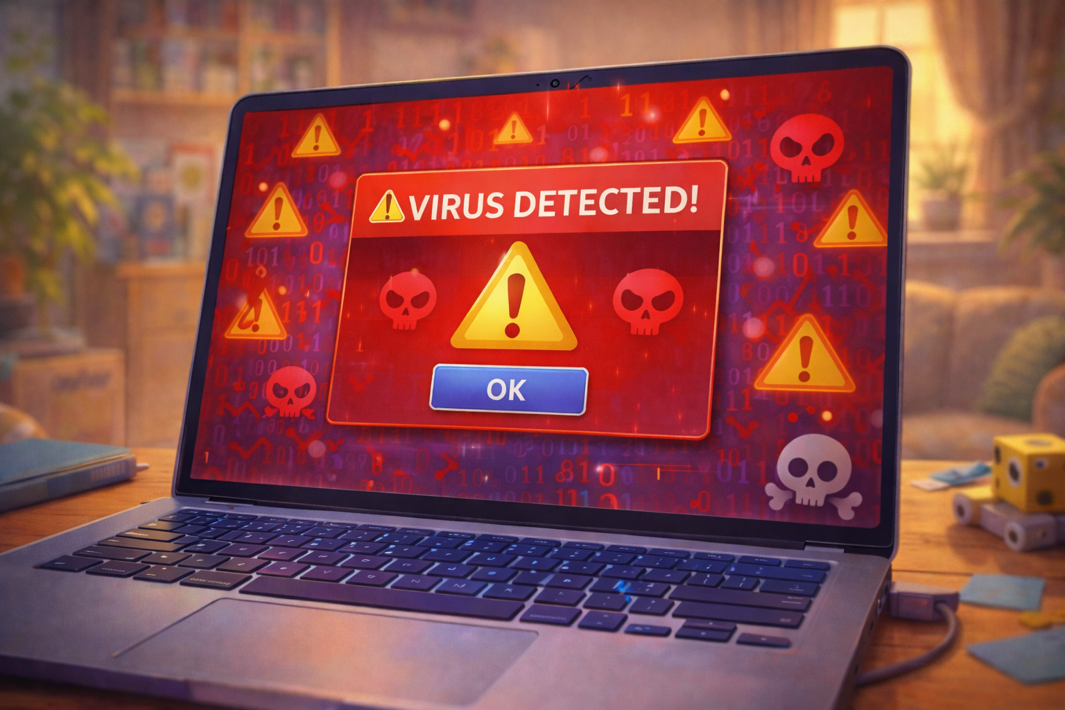 Laptop virusat