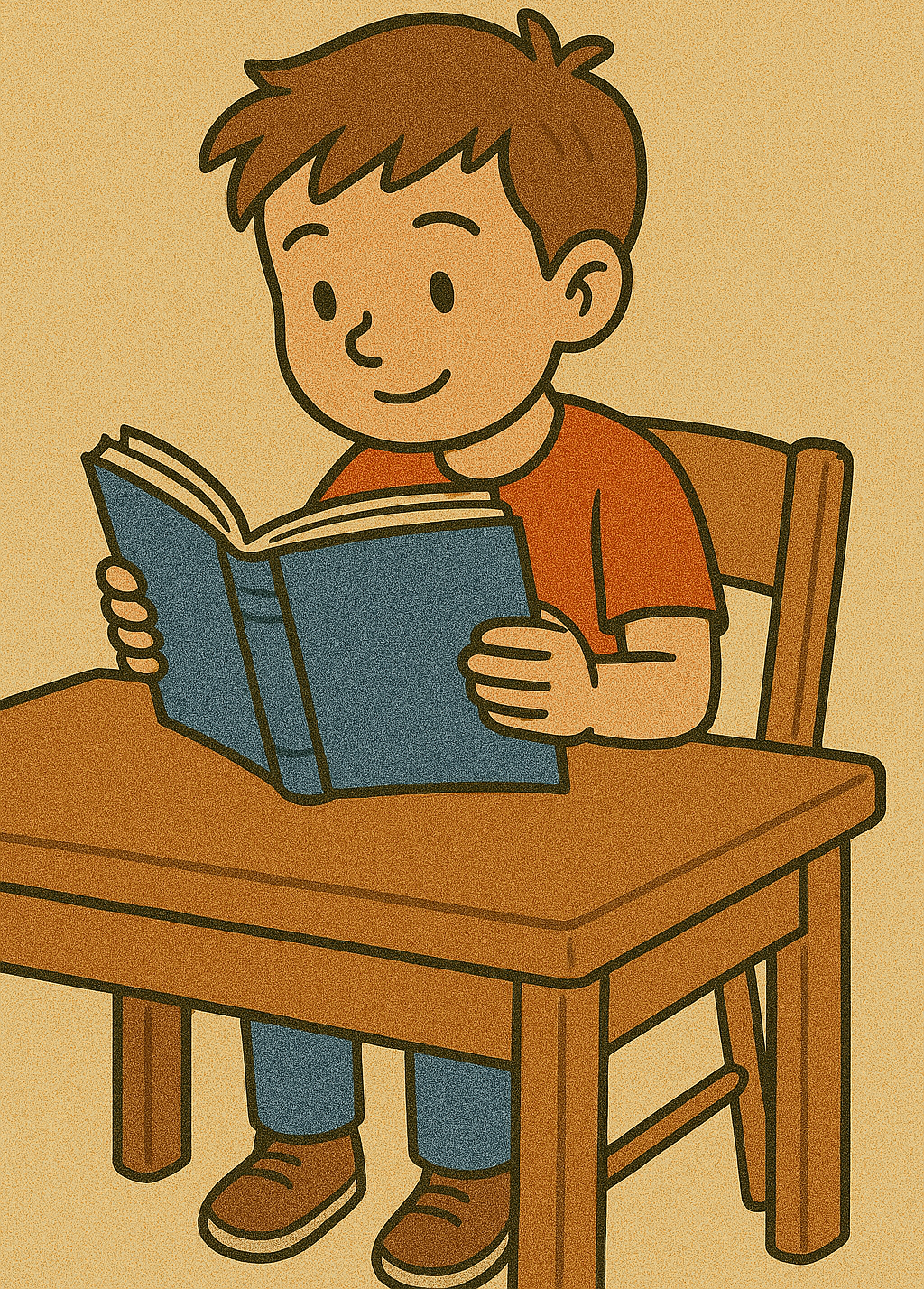 Çocuk Kitap okuyor