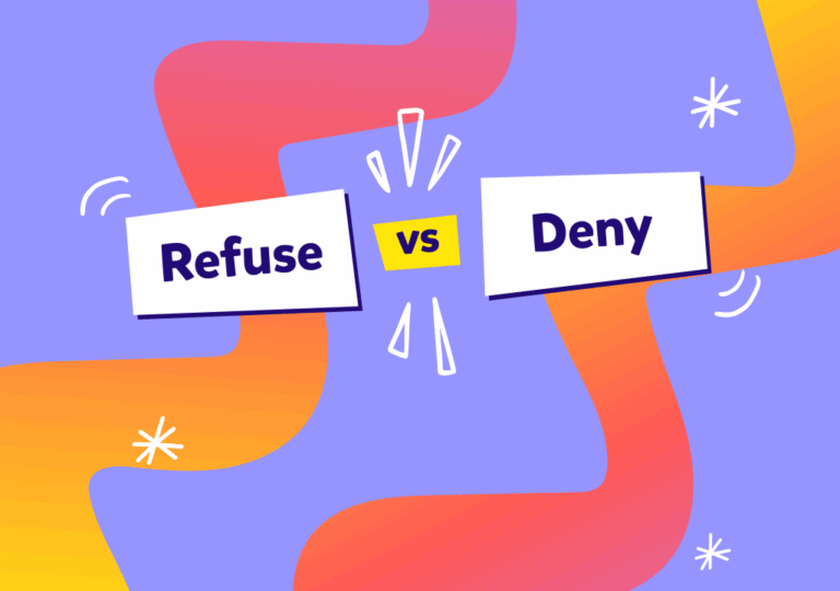 İngilizcede refuse ve deny fiillerinin arasındaki fark nedir, hangisi nerelerde kullanılır?