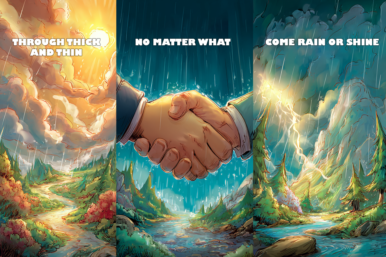 Come rain or shine alternatif