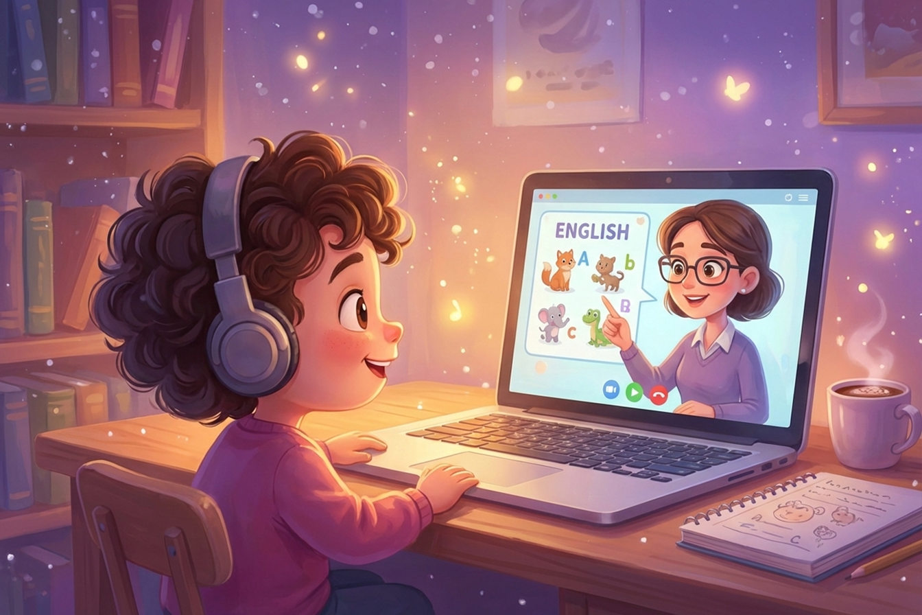 çocuklar için online ingilizce dersi
