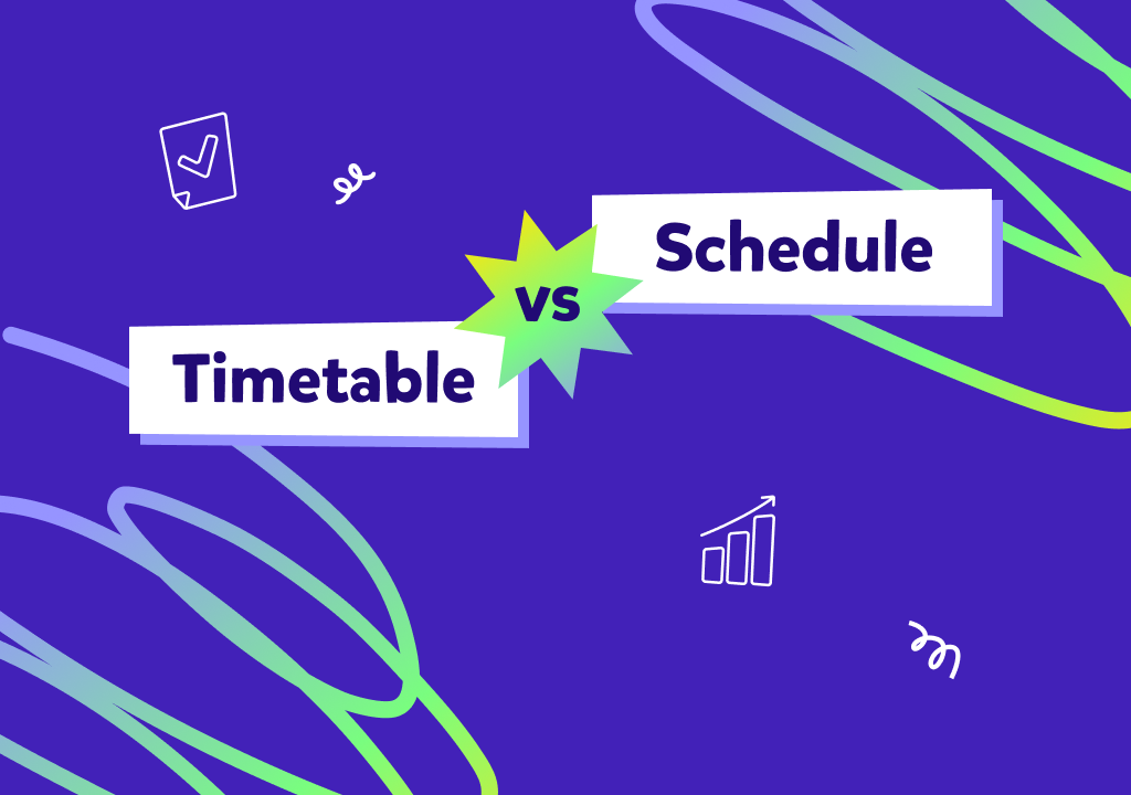 Birebir aynı gibi görünen “timetable” ve “schedule” kelimeleri arasındaki fark!
