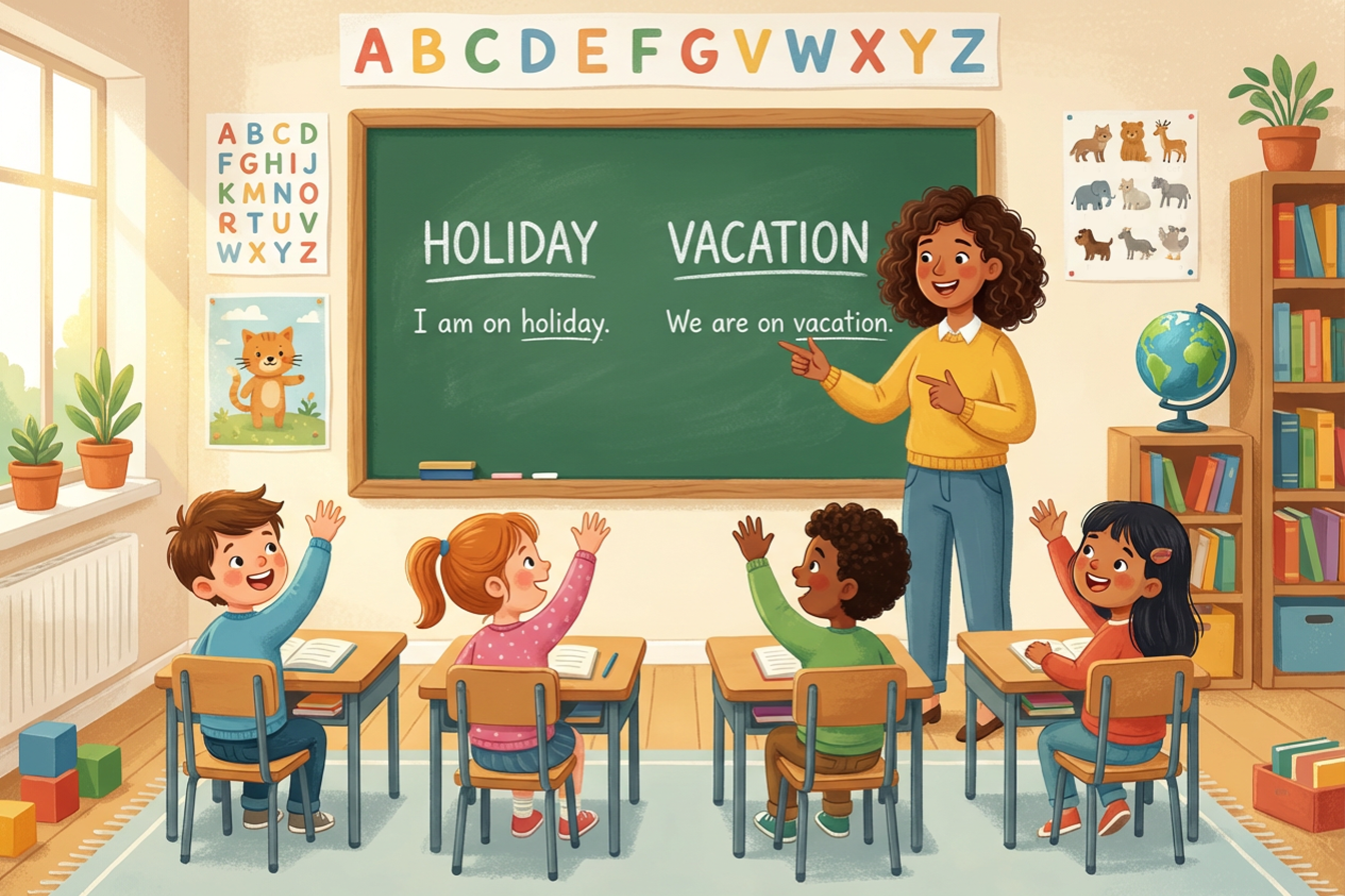 Holiday ve vacation farkı anlatımı