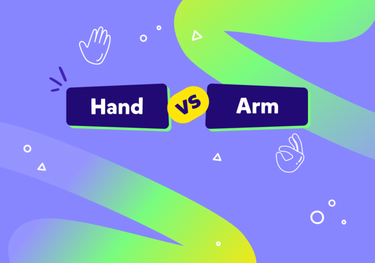 İngilizce ‘hand’ ve ‘arm’ ne demek? İngilizcede ‘hand’ ve ‘arm’ kullanım farkları nelerdir?